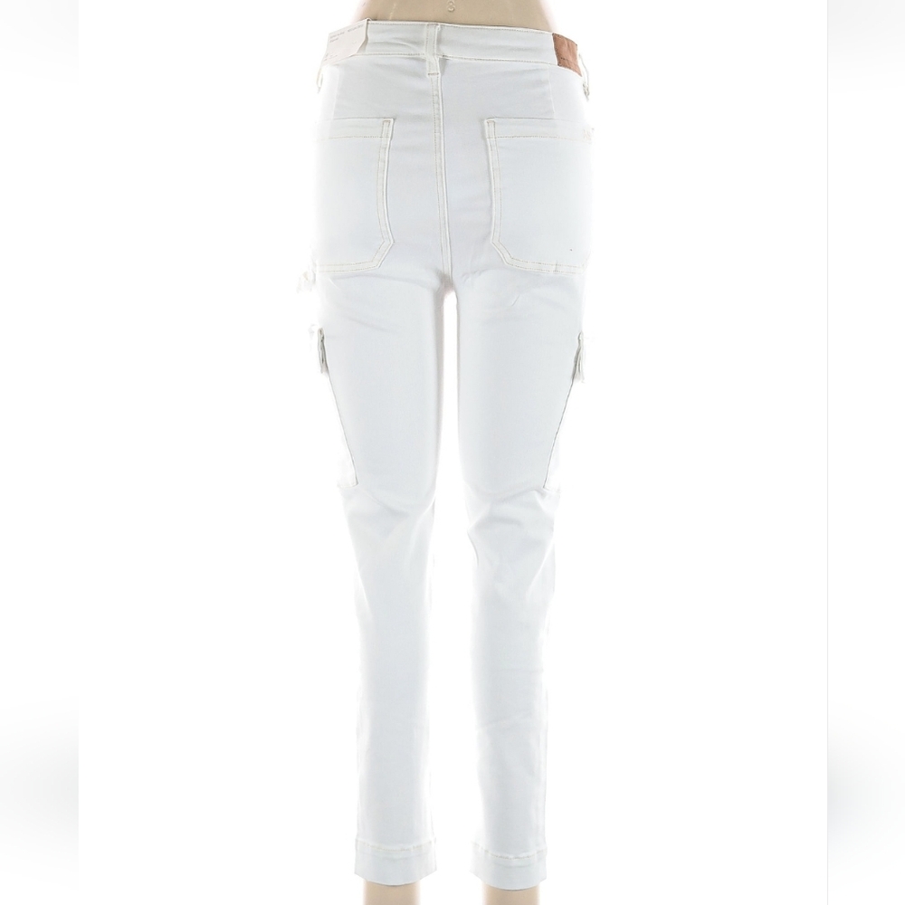 💥Sale💥American Eagle Outfitters Women's Skinny White Cargo Jeans - Picture 2 of 3